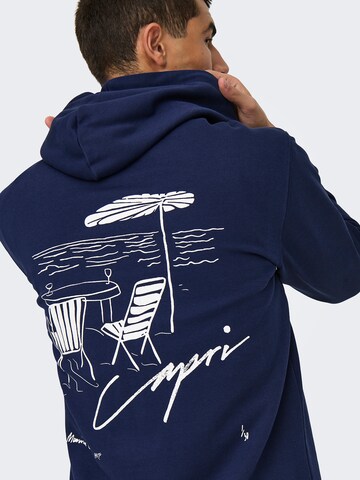 Only & Sons - Sudadera 'ONSDAVID' en azul