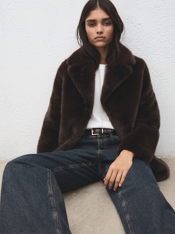 MANGO Prehodna jakna | rjava barva