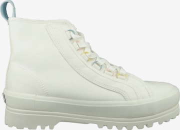 SUPERGA Lace-Up Ankle Boots in White
