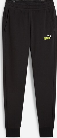 Tapered Pantaloni sport de la PUMA pe negru: față