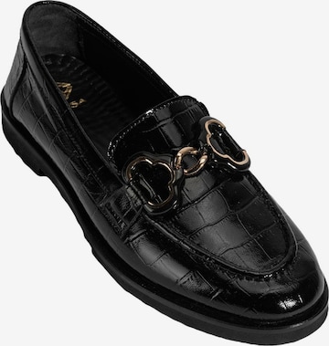 Desa - Mocasines 'Slip-Ons' en negro: frente