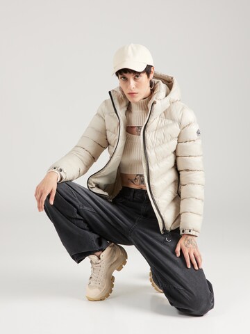 bēšs Superdry Ziemas jaka 'Fuji'