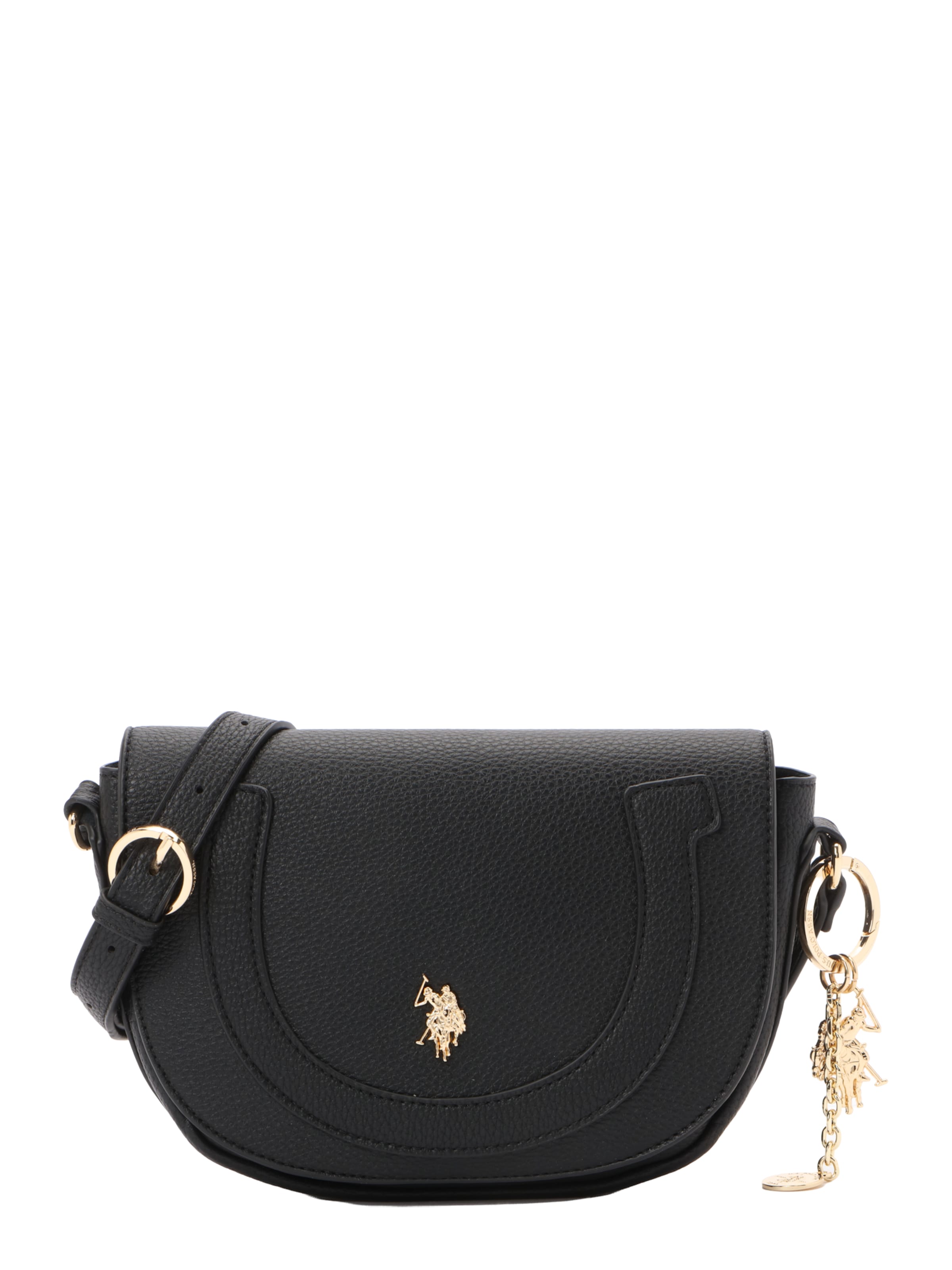 U.S. POLO ASSN. Чанта с презрамки в черно: отпред