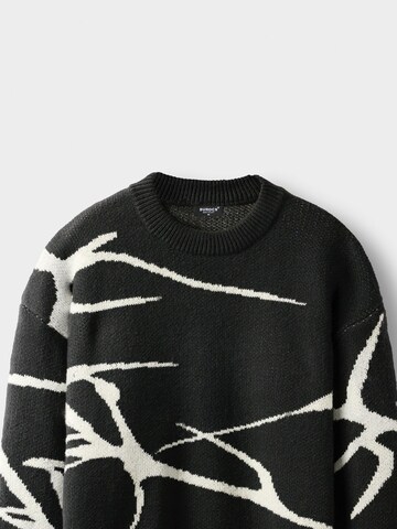 Burocs Sweater 'Knit Jacquard' in Black