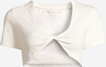 AÉROPOSTALE Shirt in Beige: front