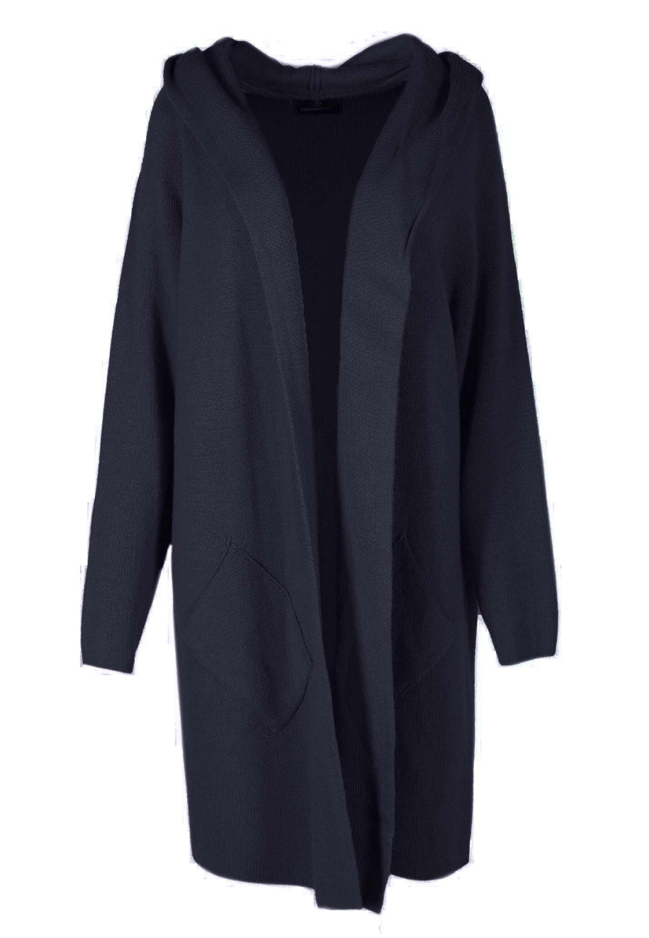 Zwillingsherz Fleece jacket in Blue: front