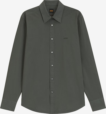 Camicia 'Relegant_6' di BOSS in verde: frontale
