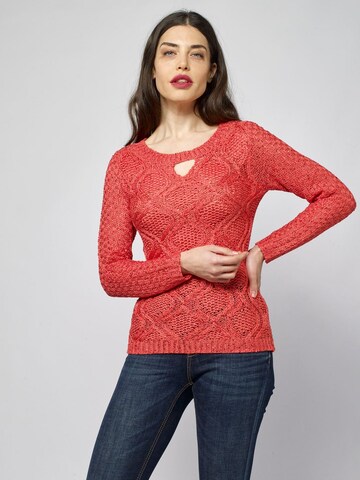 Pull-over KOROSHI en rose : devant