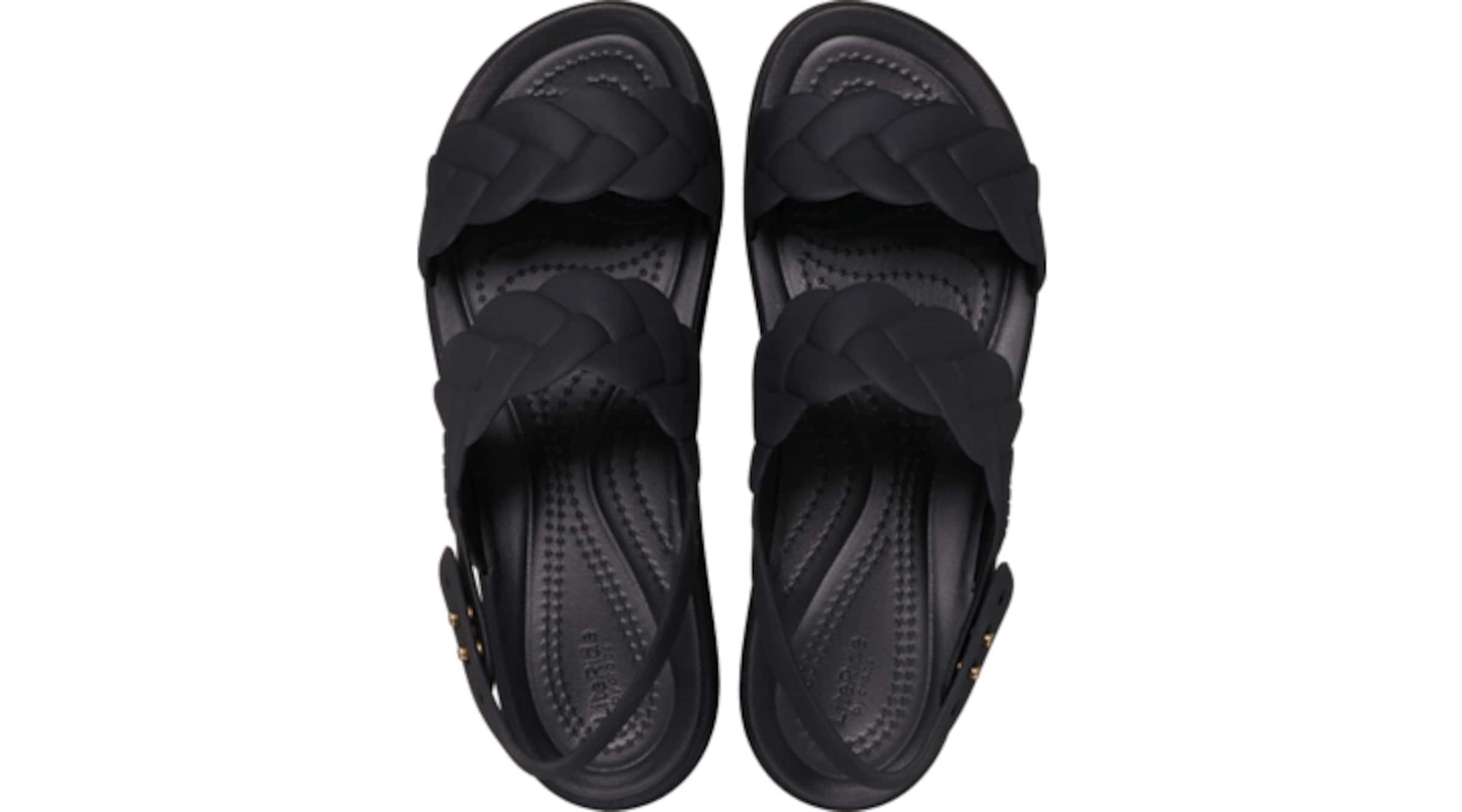 Crocs Remmisandaalit 'Brooklyn' värissä musta