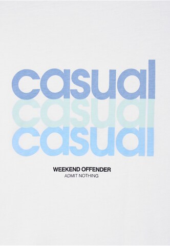 Weekend Offender T-Shirt 'W.O.L.' in Weiß
