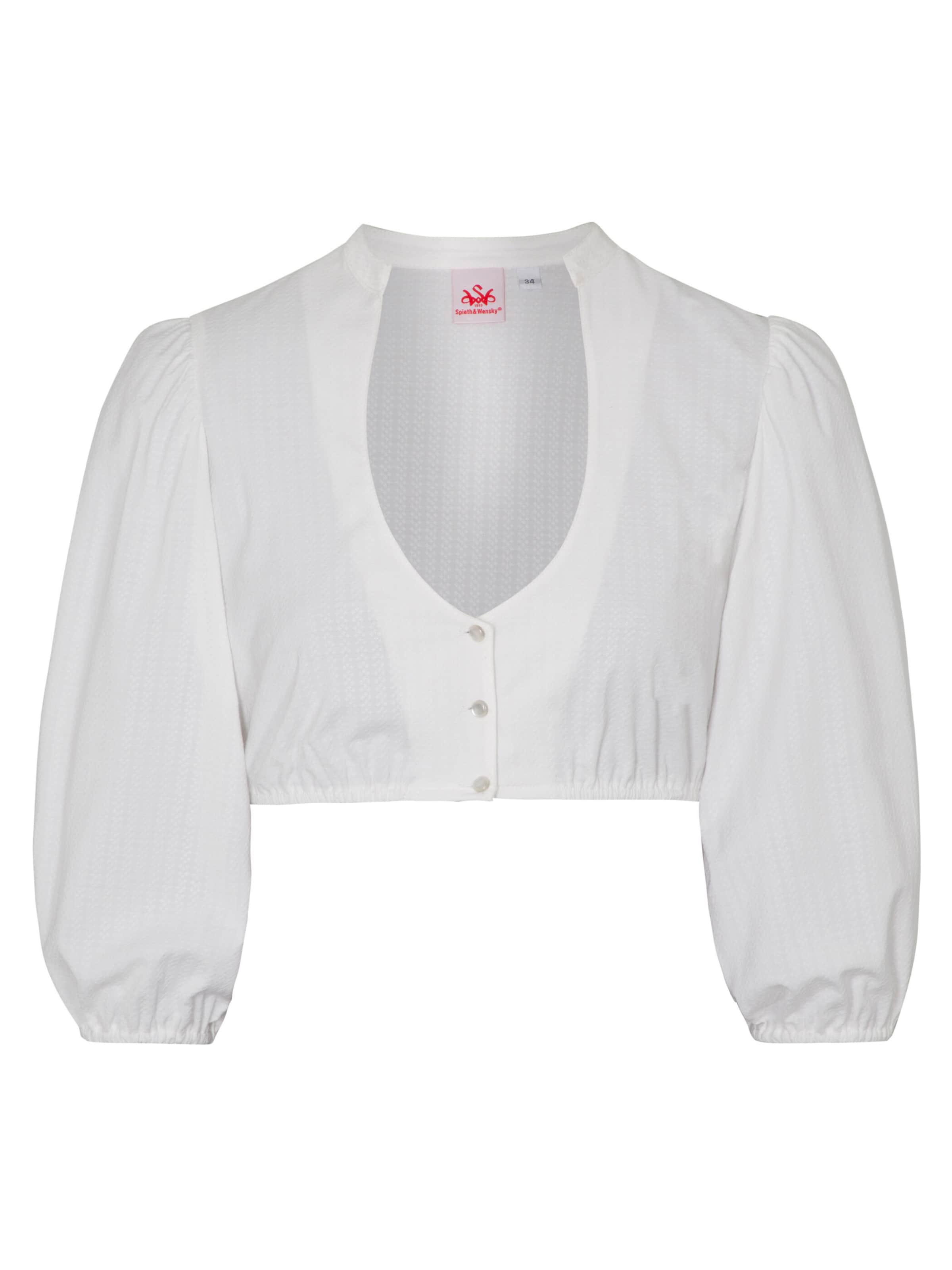 SPIETH & WENSKY Traditional blouse 'Gertine' in White: front