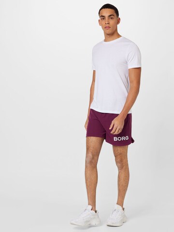 BJÖRN BORG Regularen Športne hlače | vijolična barva