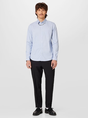 TOM TAILOR Slim fit Button Up Shirt in Blue