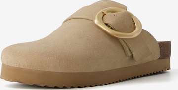 Bershka Huisschoenen in Beige: voorkant