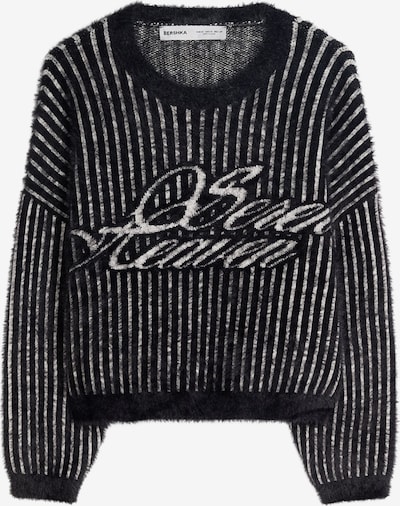 Bershka Pulover u crna / bijela, Pregled proizvoda