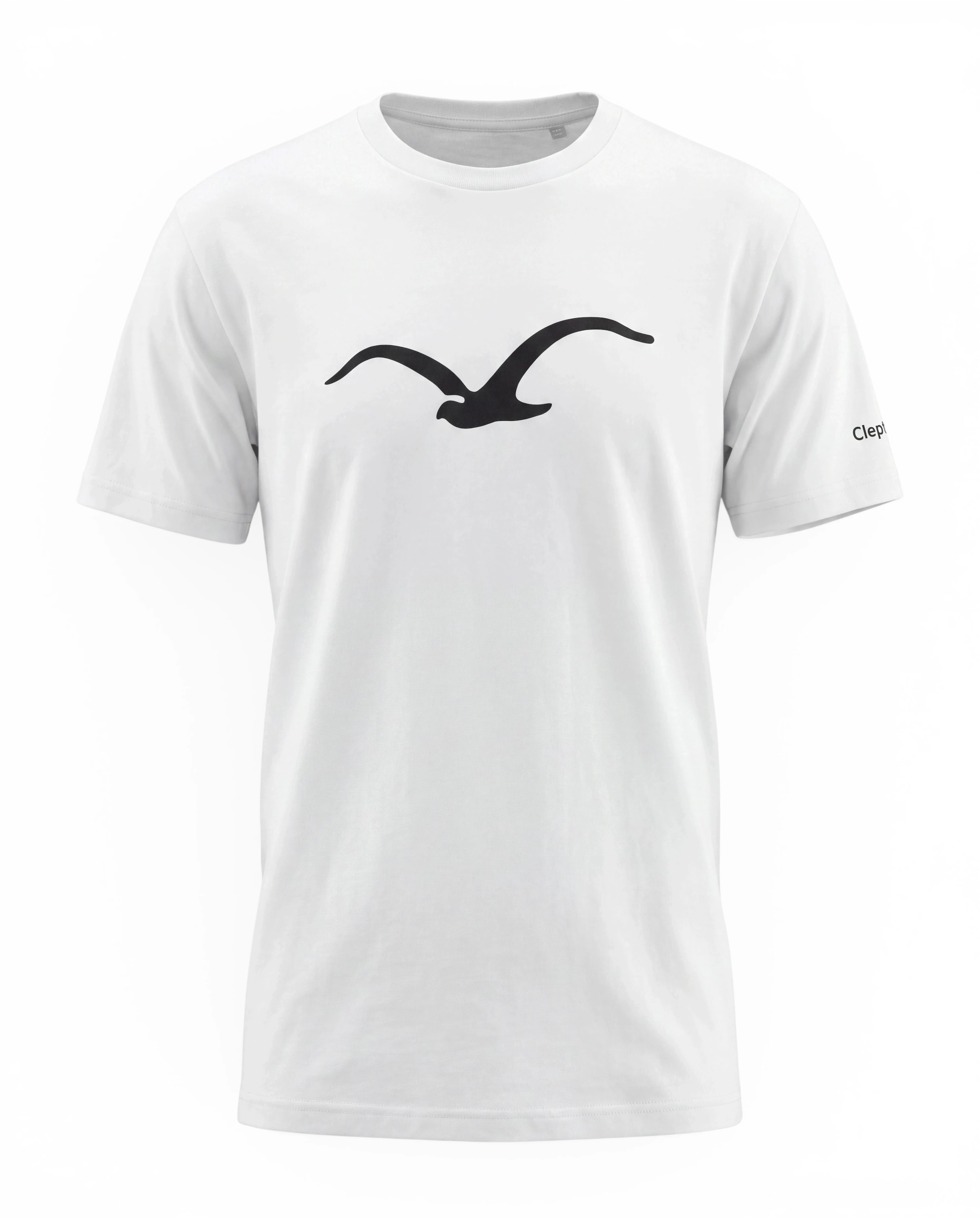 T-Shirt 'Möwe' Cleptomanicx en blanc : devant
