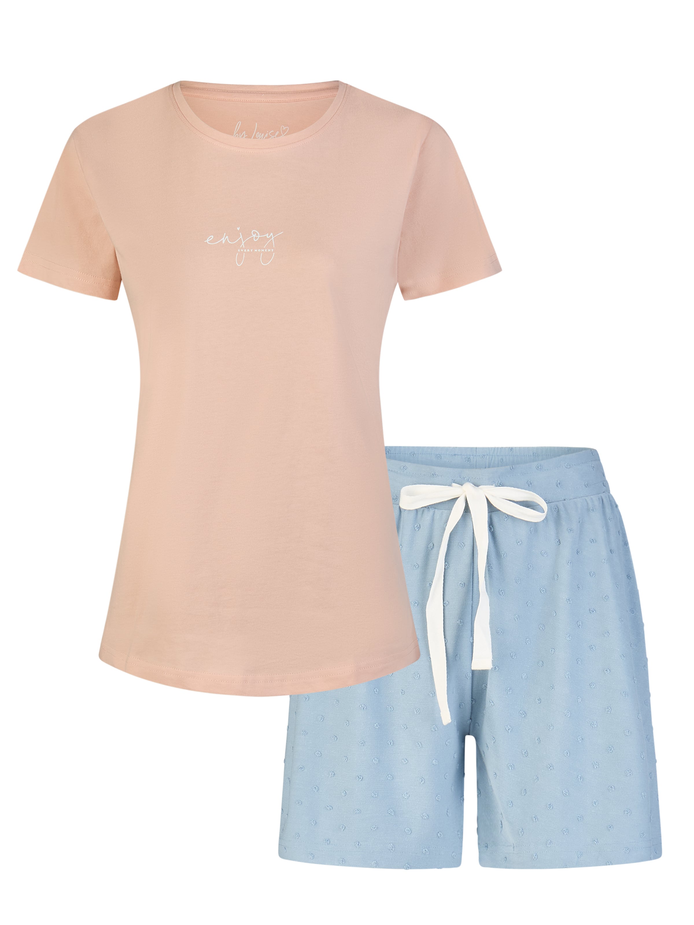 By Louise Pyjama in Roze: voorkant