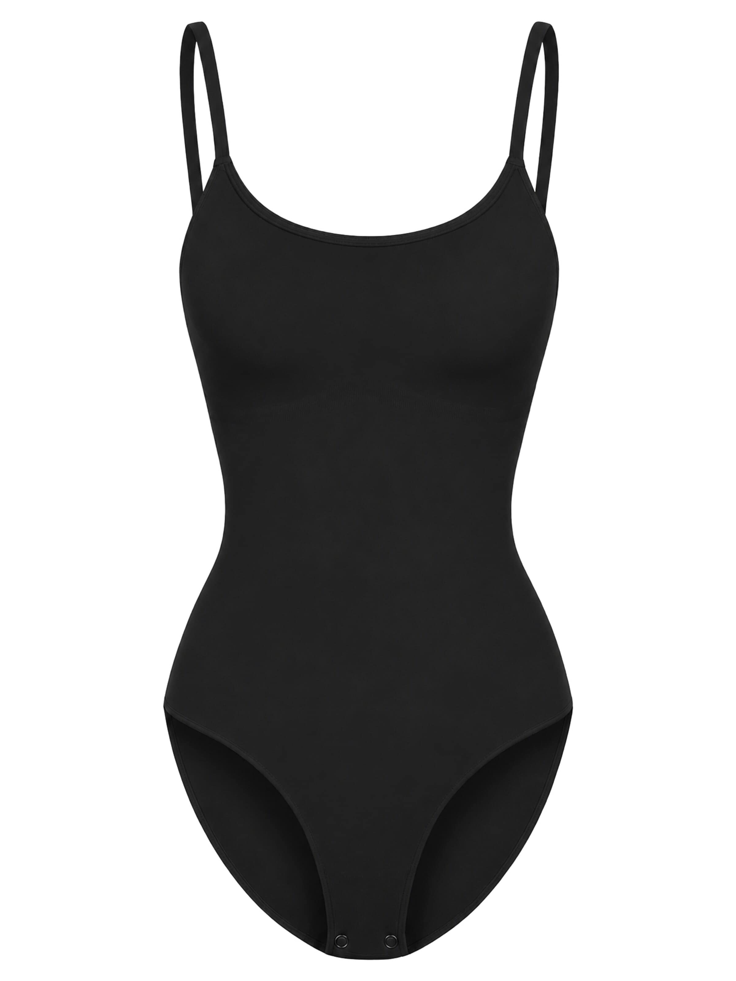 Body modellante 'Cami Sculpting Bodysuit with Slip' di cfab in nero: frontale