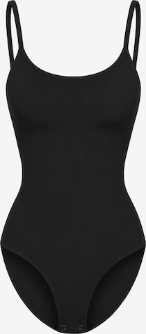 Body modellante 'Cami Sculpting Bodysuit with Slip' di cfab in nero: frontale