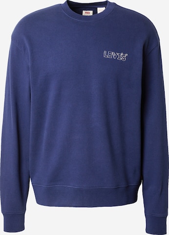 LEVI'S ® Sweatshirt 'Relaxd Graphic Crew' in Blue: front