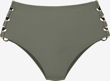 LASCANA Долнище на бански тип бикини 'Italy' в зелено: отпред
