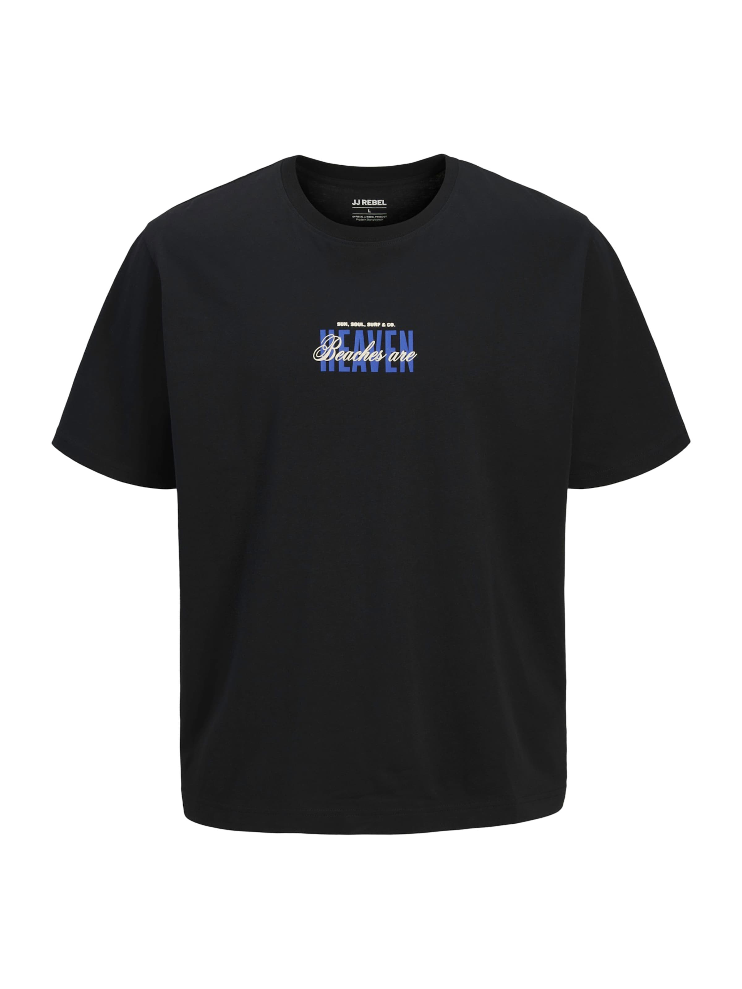 T-Shirt 'JREBHAYDEN' JJ Rebel en noir : devant