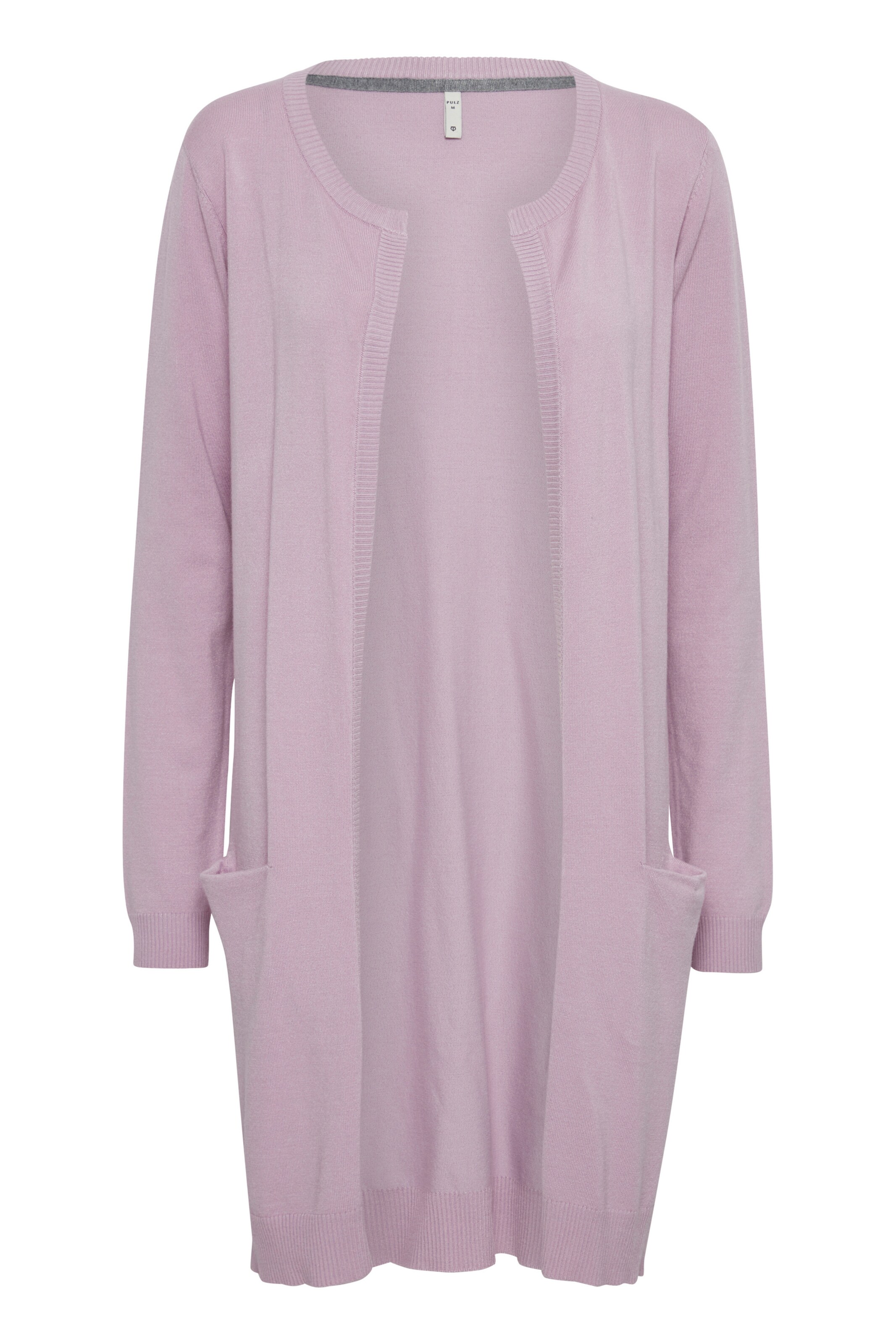 PULZ Jeans Strickjacke 'Sara' in Lila: Vorderseite