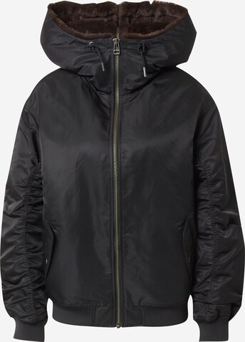 LEVI'S ® Overgangsjakke 'Oversized Hooded Jacket' i sort: forside