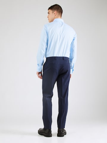 Coupe slim Pantalon à plis 'H-Genius' BOSS en bleu