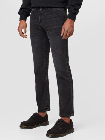 Abercrombie & Fitch Regular Jeans i svart: framsida