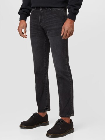 Abercrombie & Fitch regular Jeans i sort: forside