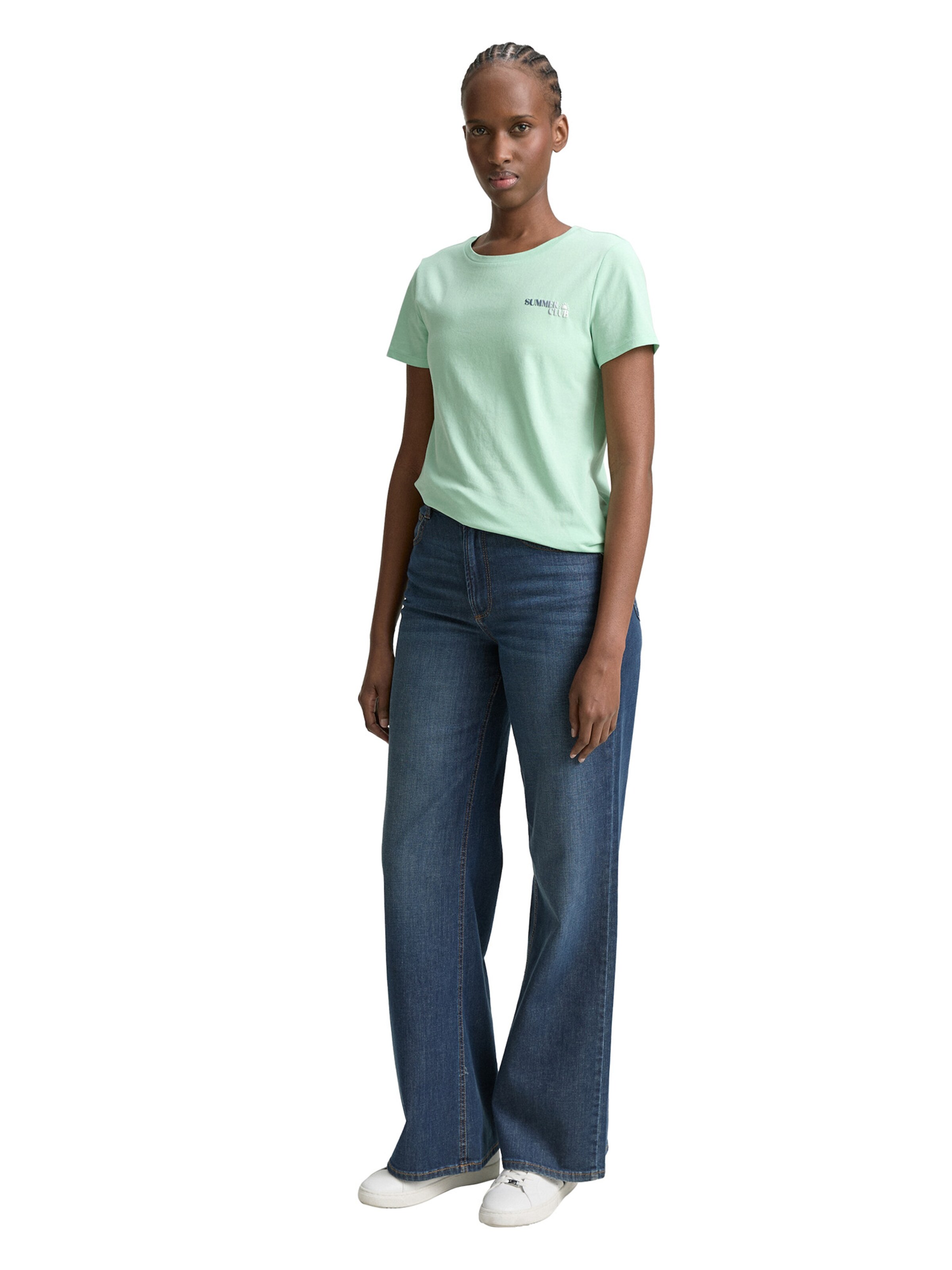 Tricou de la TOM TAILOR DENIM pe verde