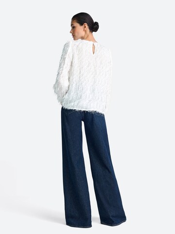 Chemisier Rich & Royal en blanc