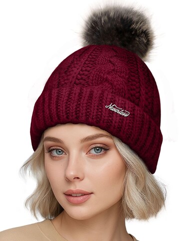 Neverless Beanie '1980' in Red: front