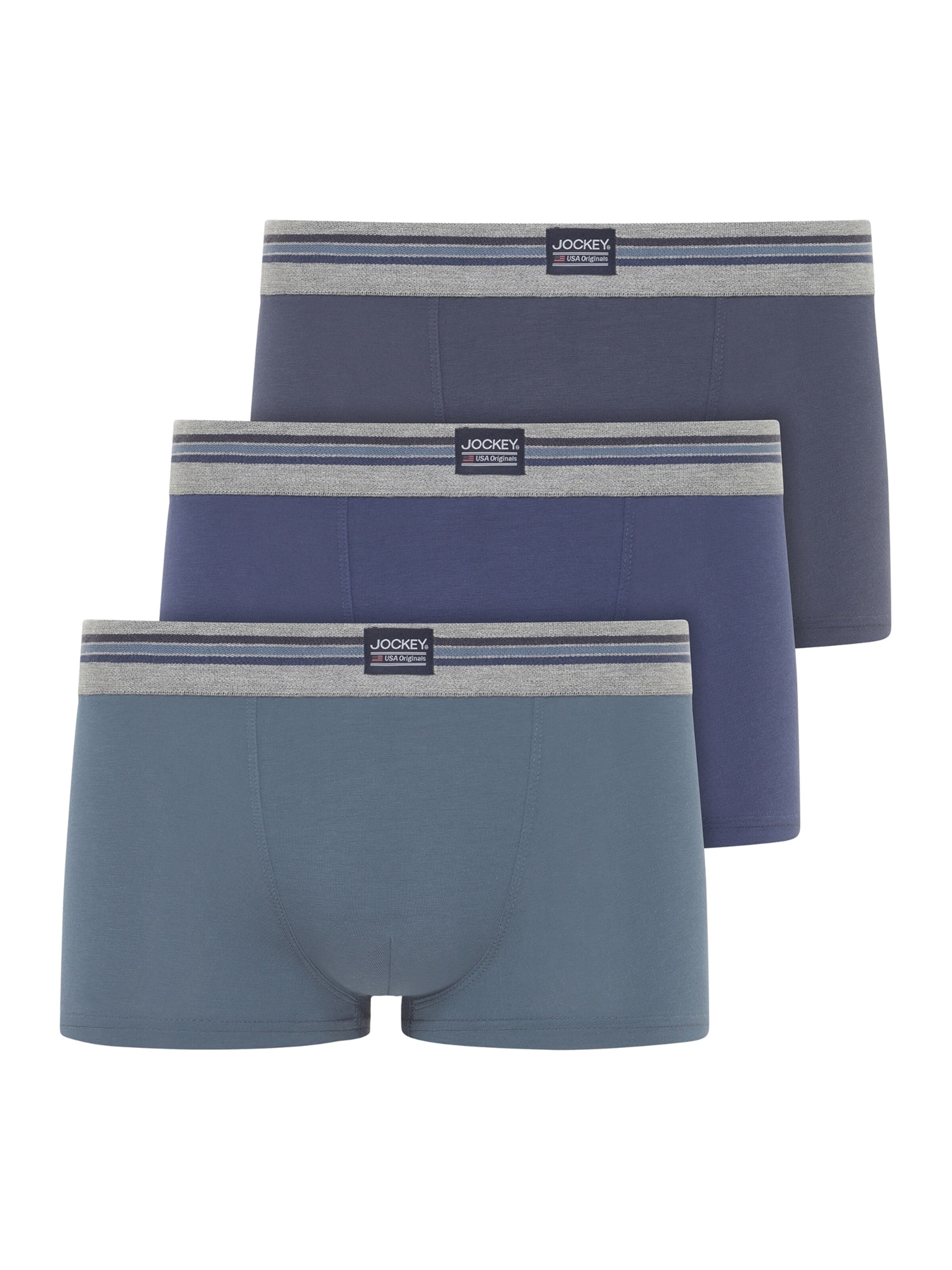 JOCKEY Boxershorts 'Cotton Stretch Short Trunk - 3 Pack'‌ in XL in royalblau, Produktansicht