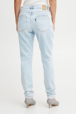PULZ Jeans Slimfit Jeans in Blauw