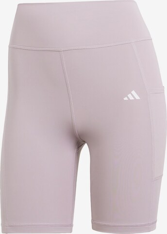 ADIDAS PERFORMANCE Skinny Sportsbukser 'Optime' i lilla: forside