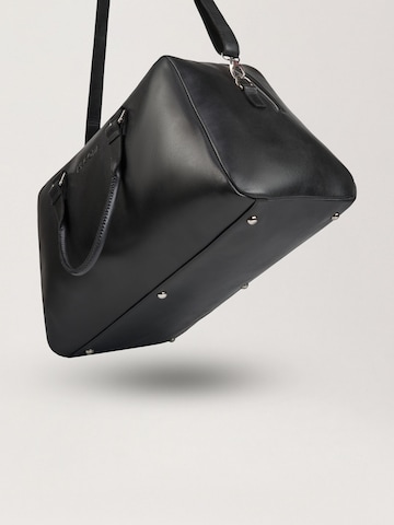 NEGOTIA Leather Weekender 'Valen'‌ in Schwarz
