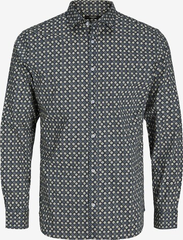 JACK & JONES Button Up Shirt 'Blackpool' in Blue: front