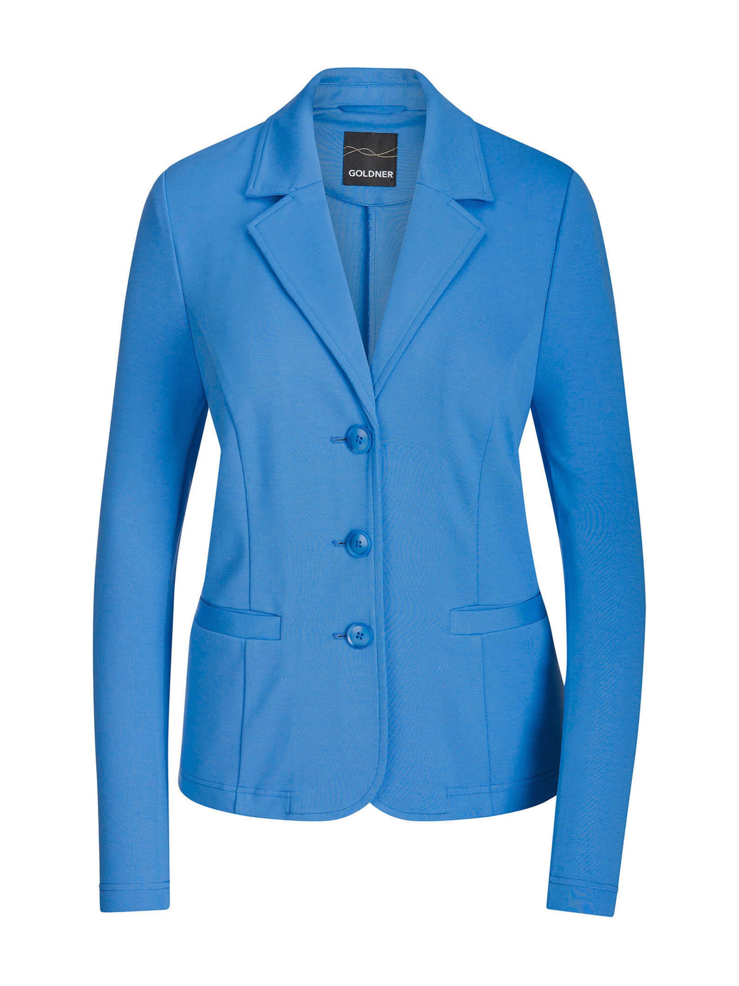 Goldner Blazer in blau, Produktansicht