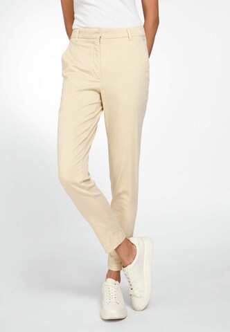 Regular Pantalon Basler en beige : devant