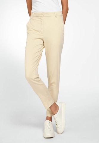 Basler Regular Broek in Beige: voorkant