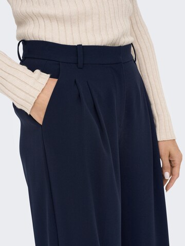 ONLY Loose fit Pleat-front trousers 'GRY' in Blue