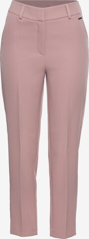 LAURA SCOTT Pleated Pants in Pink: front