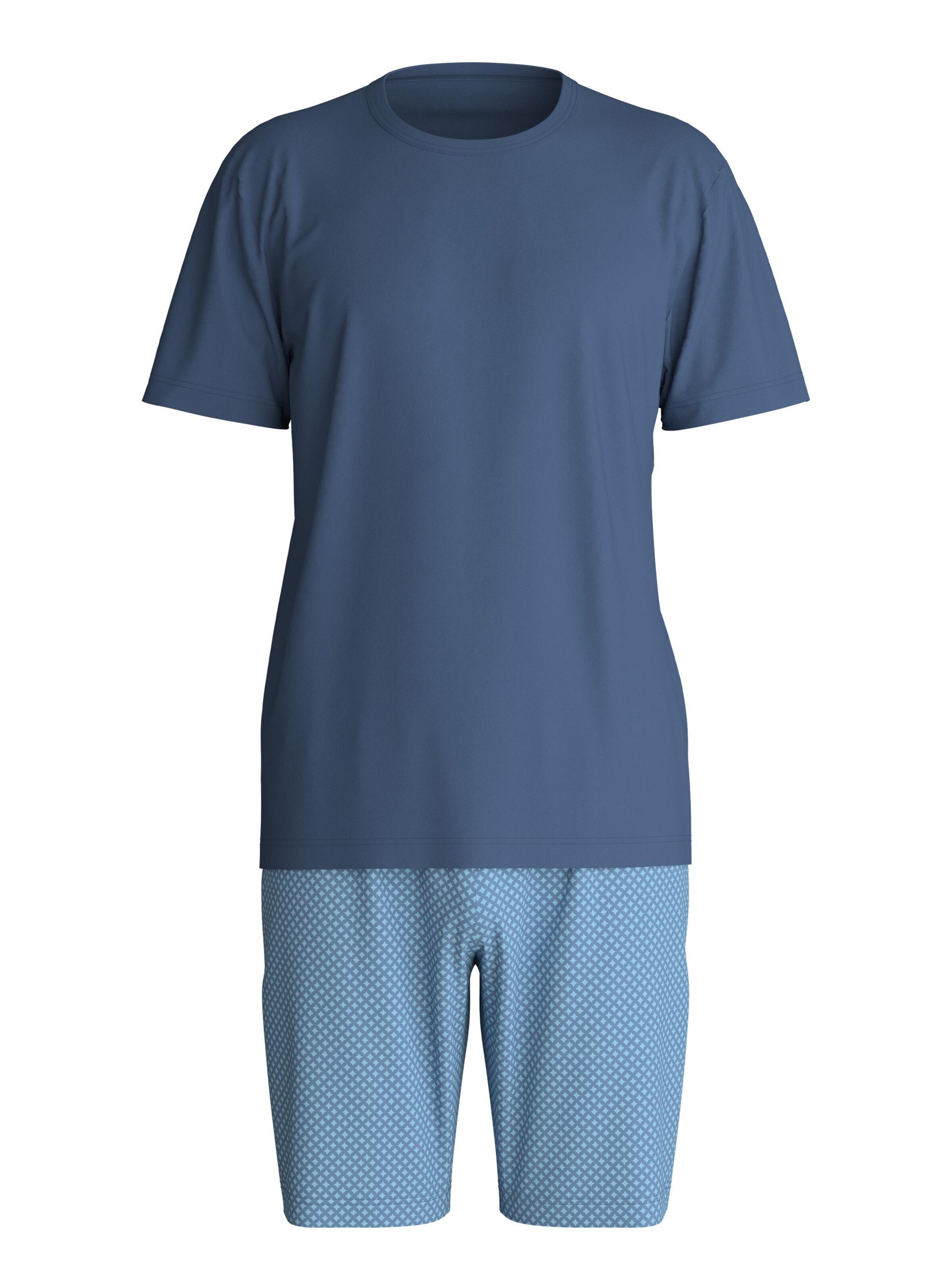 CALIDA Short Pajamas 'Cotton Special' in Grey: front