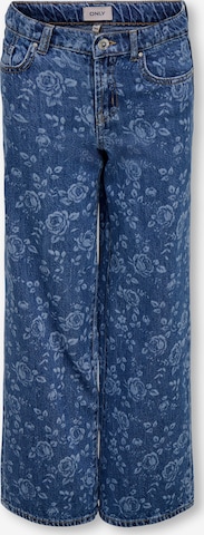 mėlyna ONLY GIRLS Plačios klešnės Džinsai 'KOGHope': priekis