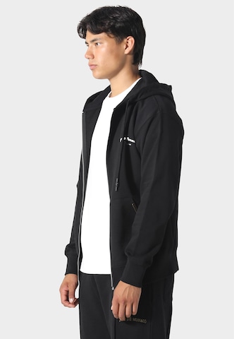 Pas De Monaco Sweat jacket 'Noir Carrera' in Black