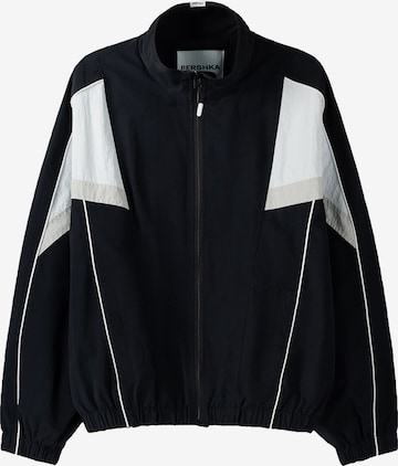 Bershka Between-season jacket in Black: front