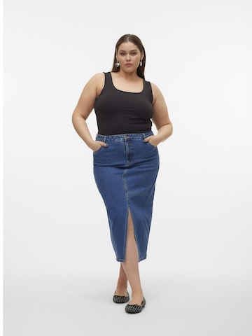 Vero Moda Curve Skirt 'VMCVERI' in Blue