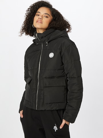 ABOUT YOU x INNA Zimska jakna 'Malin' | črna barva: sprednja stran